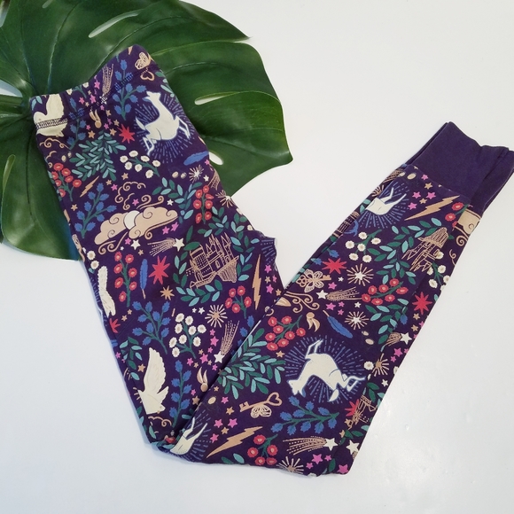 Mini Boden x Harry Potter Kid's Purple Leggings Size 10Y - Picture 1 of 5